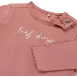 Shirts & Blouses|Shirts & Blouses*Prénatal newborn shirt lange mouwen tekst roze Dark Pink