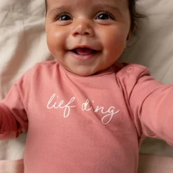 Shirts & Blouses|Shirts & Blouses*Prénatal newborn shirt lange mouwen tekst roze Dark Pink