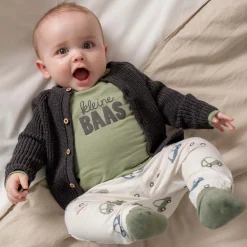 Shirts & Blouses|Shirts & Blouses*Prénatal newborn shirt lange mouwen tekst groen Green Shade