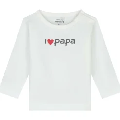 Shirts & Blouses|Shirts & Blouses*Prénatal newborn shirt papa lange mouwen tekst wit Ivory White