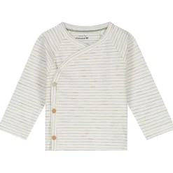 Shirts & Blouses|Shirts & Blouses*Prénatal newborn shirt Pure lange mouwen strepen wit Dark Sand Brown
