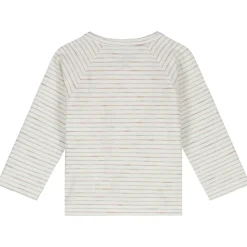 Shirts & Blouses|Shirts & Blouses*Prénatal newborn shirt Pure lange mouwen strepen wit Dark Sand Brown