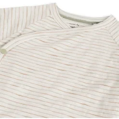 Shirts & Blouses|Shirts & Blouses*Prénatal newborn shirt Pure lange mouwen strepen wit Dark Sand Brown