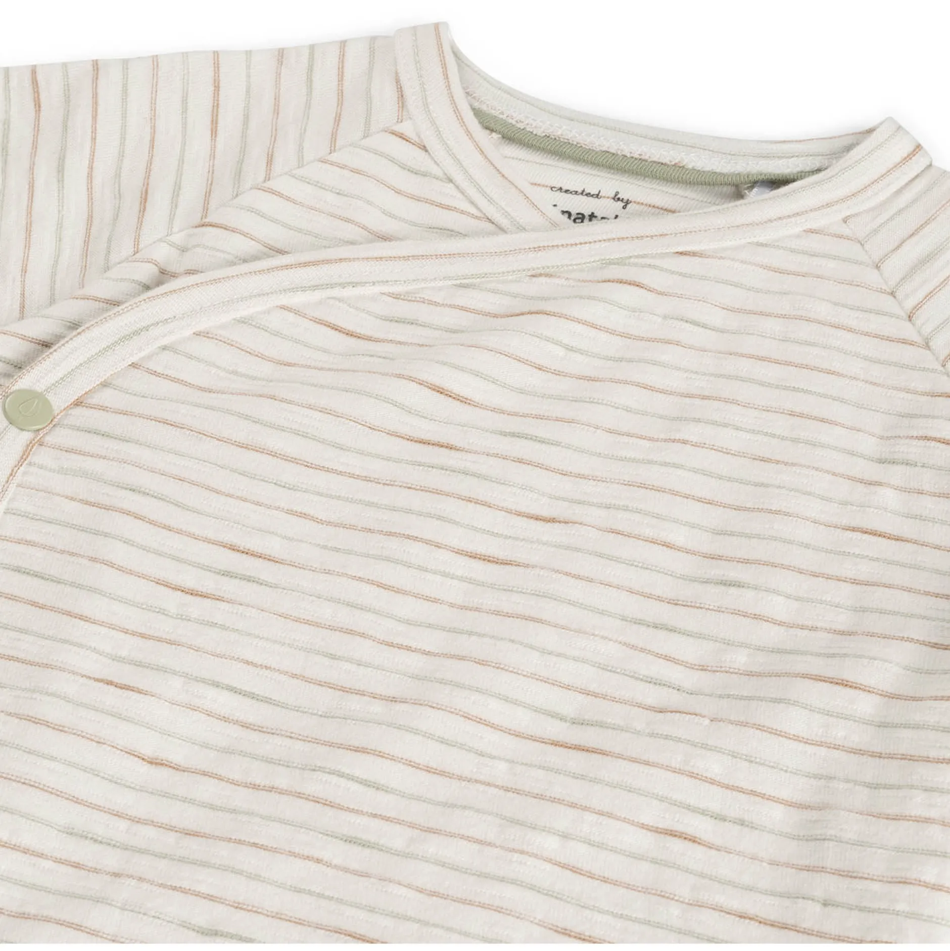 Shirts & Blouses|Shirts & Blouses*Prénatal newborn shirt Pure lange mouwen strepen wit Dark Sand Brown