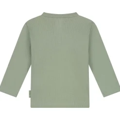 Shirts & Blouses|Shirts & Blouses*Prénatal newborn shirt rib lange mouwen effen groen Green Shade