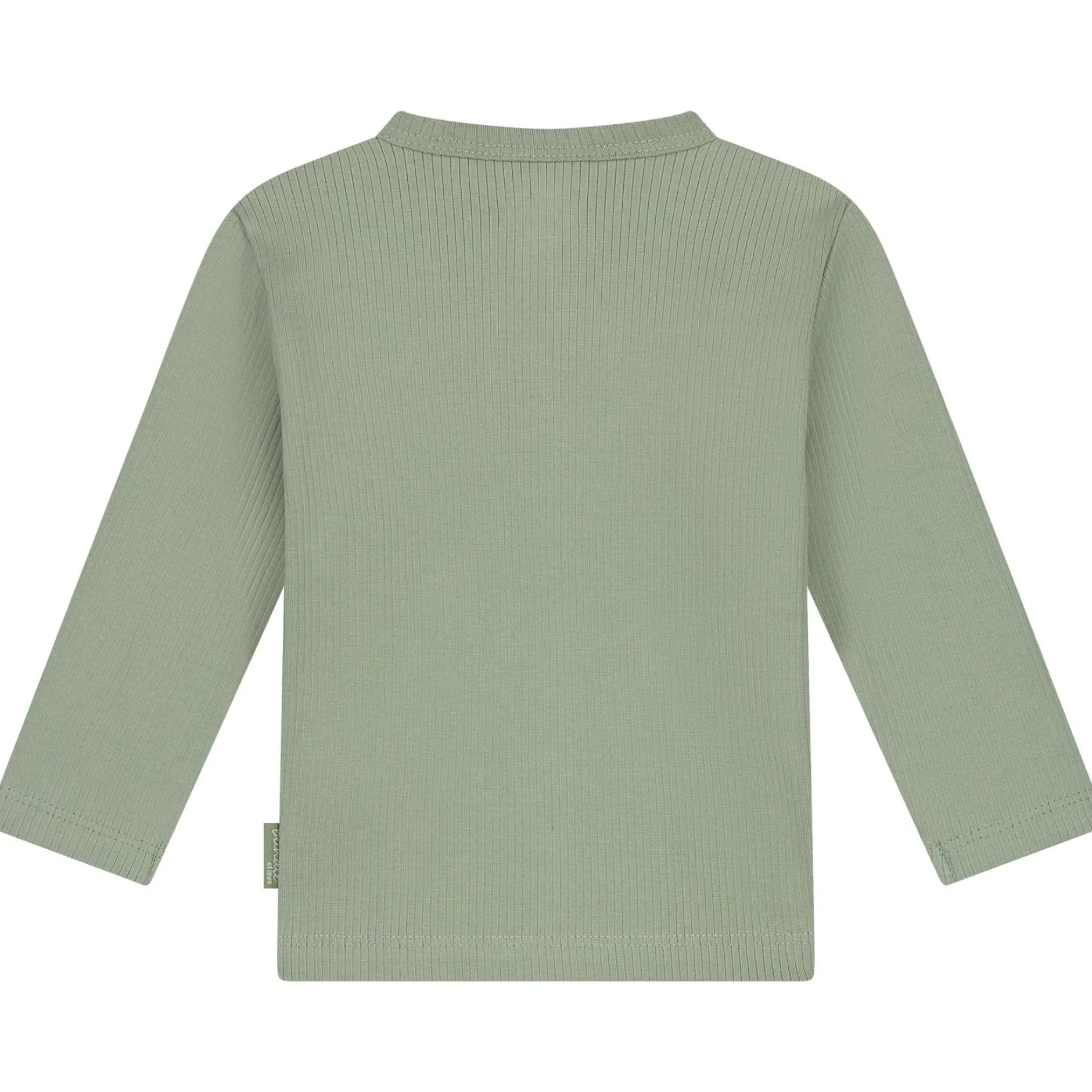 Shirts & Blouses|Shirts & Blouses*Prénatal newborn shirt rib lange mouwen effen groen Green Shade