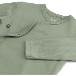Shirts & Blouses|Shirts & Blouses*Prénatal newborn shirt rib lange mouwen effen groen Green Shade