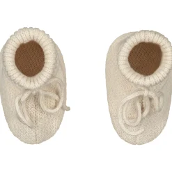 Sokjes & Slofjes*Prénatal newborn slofjes Pure   beige Dark Ecru Melange