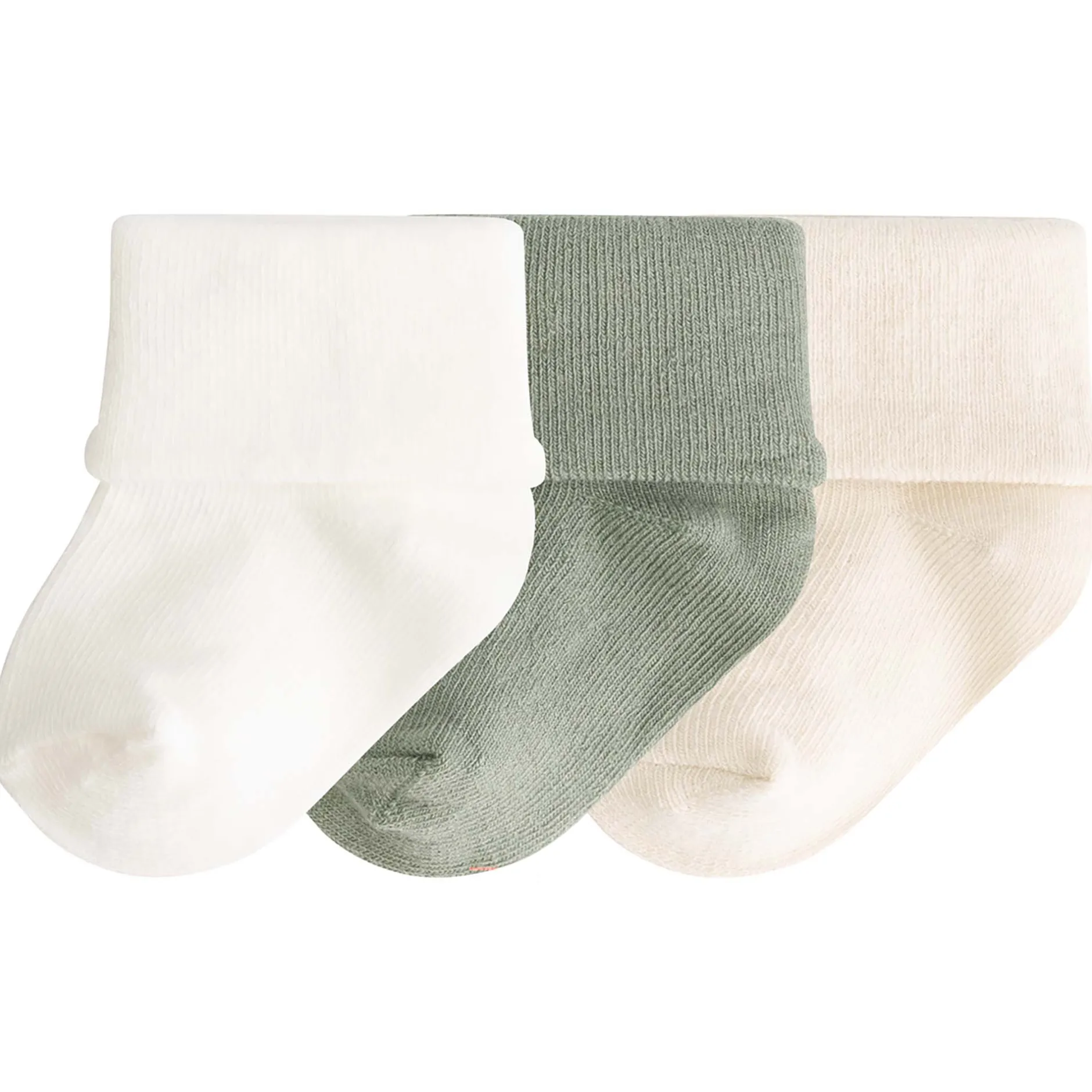 Sokjes & Slofjes*Prénatal newborn sokken 3 paar groen Green Shade