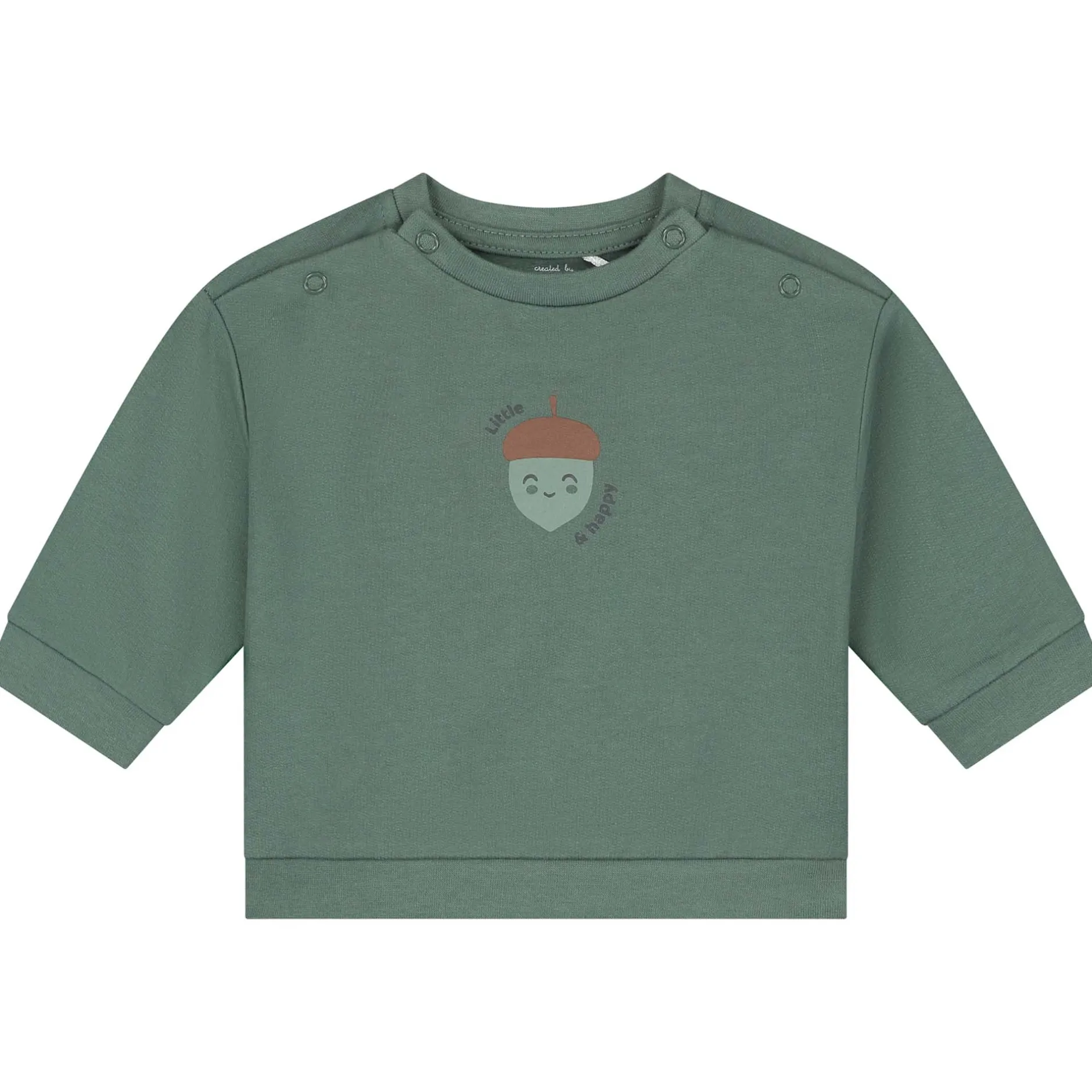 Truien & Vesten|Truien & Sweaters*Prénatal newborn sweater groen Light Forest Green