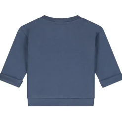 Truien & Vesten|Truien & Vesten*Prénatal newborn sweater lange mouwen printopdruk blauw Dark Kobalt