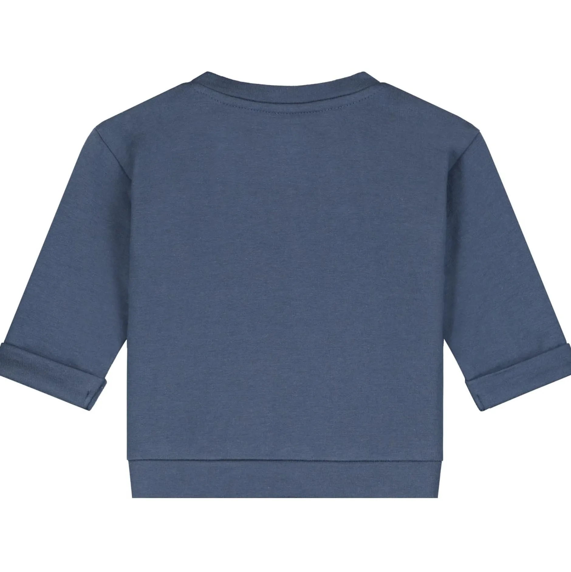 Truien & Vesten|Truien & Vesten*Prénatal newborn sweater lange mouwen printopdruk blauw Dark Kobalt