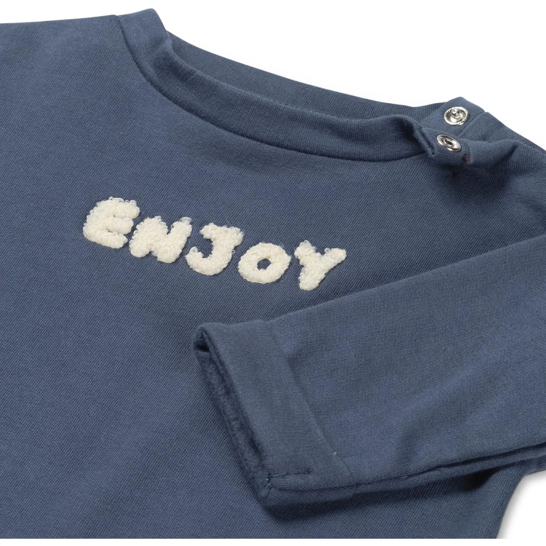 Truien & Vesten|Truien & Vesten*Prénatal newborn sweater lange mouwen printopdruk blauw Dark Kobalt