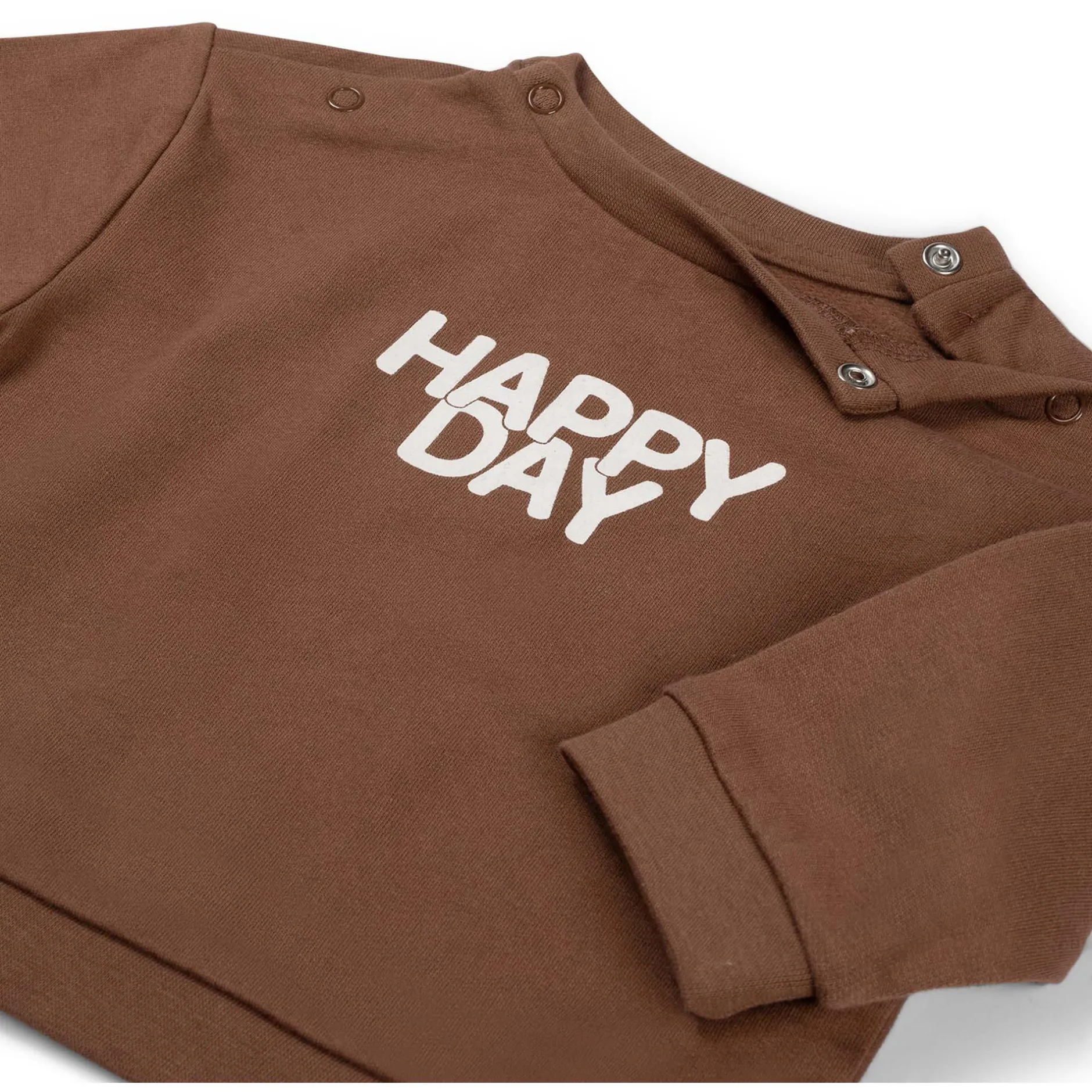 Truien & Vesten|Truien & Sweaters*Prénatal newborn sweater lange mouwen tekst bruin Brown