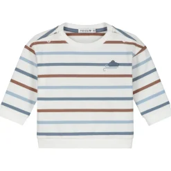 Truien & Vesten|Truien & Sweaters*Prénatal newborn sweater lange mouwen strepen multi Ivory White
