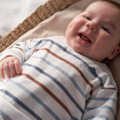Truien & Vesten|Truien & Sweaters*Prénatal newborn sweater lange mouwen strepen multi Ivory White