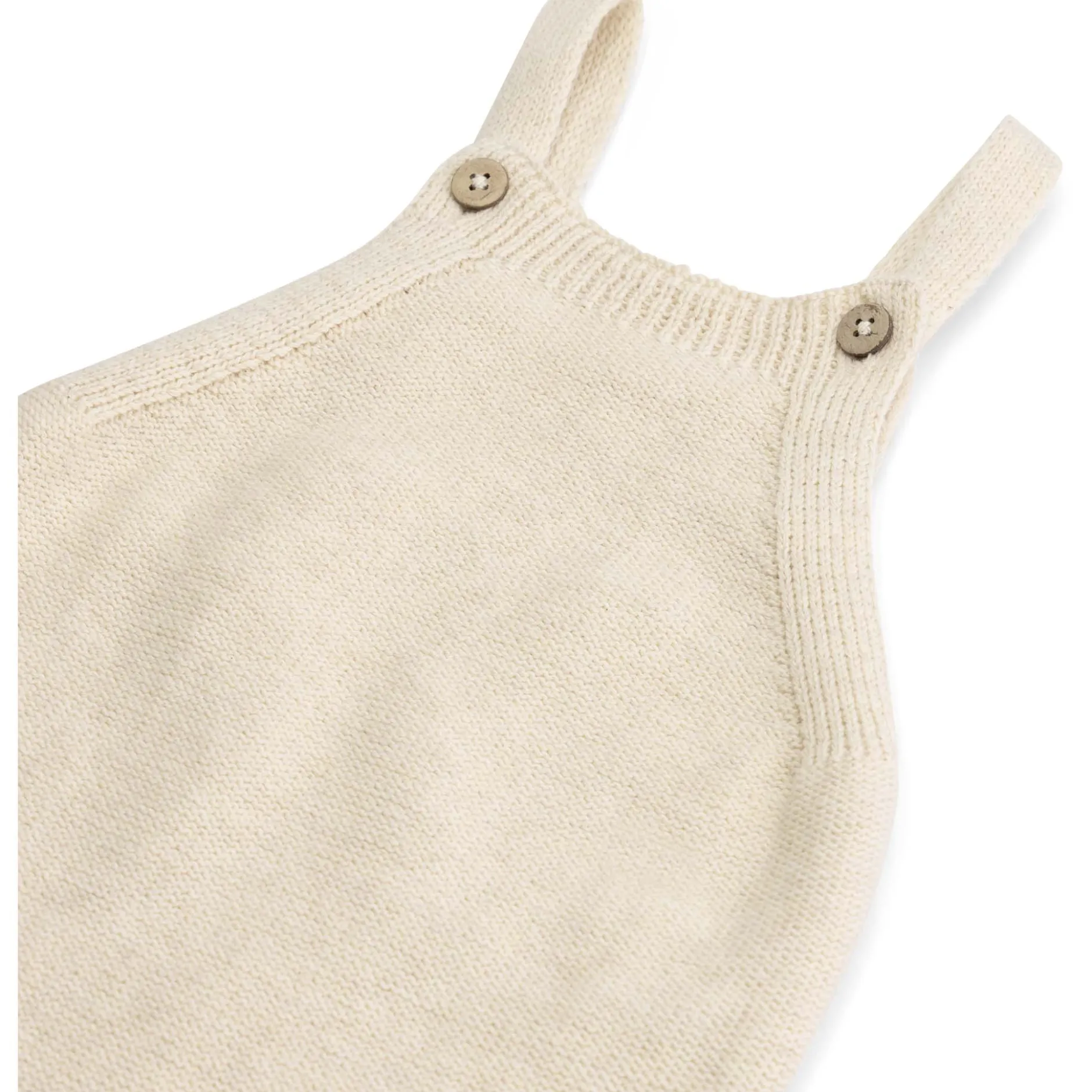 Boxpakjes|Boxpakjes & Jumpsuits*Prénatal newborn tuinbroek Pure mouwloos effen beige Dark Ecru Melange