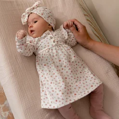 Accessoires|Accessoires*Prénatal newborn tulband muts   roze Powder Pink