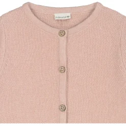Truien & Vesten|Vesten*Prénatal newborn vest lange mouwen effen roze Pink Shade