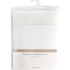 Moltons & Matrasbeschermers*Prénatal noppes matrasbeschermer wit
