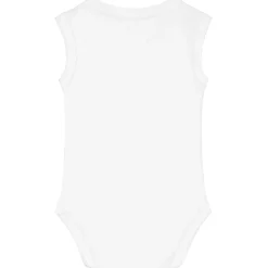 Rompers|Rompers*Prénatal overslag romper 2 stuks mouwloos effen wit White