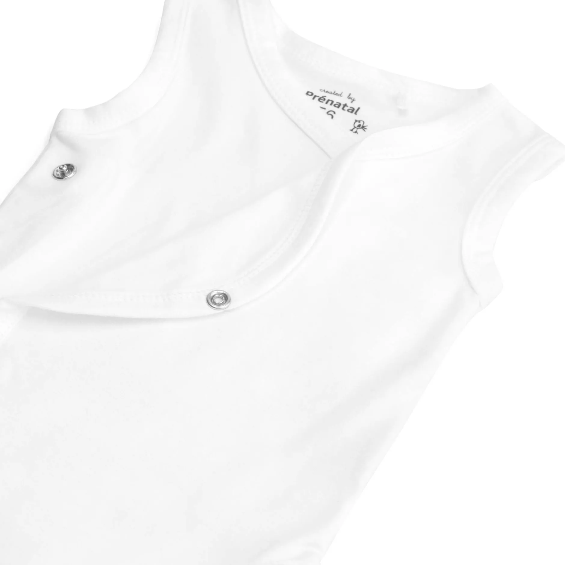 Rompers|Rompers*Prénatal overslag romper 2 stuks mouwloos effen wit White