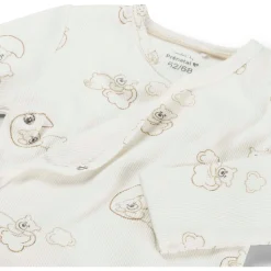 Rompers|Rompers*Prénatal overslagromper beren rib lange mouwen all over print wit Ivory White
