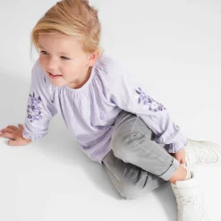 Truien & Vesten|Shirts & Blouses*Prénatal peuter blouse, gilet & broek Dark Off-White