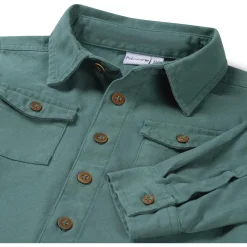 Shirts & Blouses|Shirts & Blouses*Prénatal peuter blouse lange mouwen effen groen Dark Green Blue