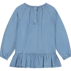 Shirts & Blouses|Shirts & Blouses*Prénatal peuter blouse lange mouwen effen blauw Mid Blue Denim