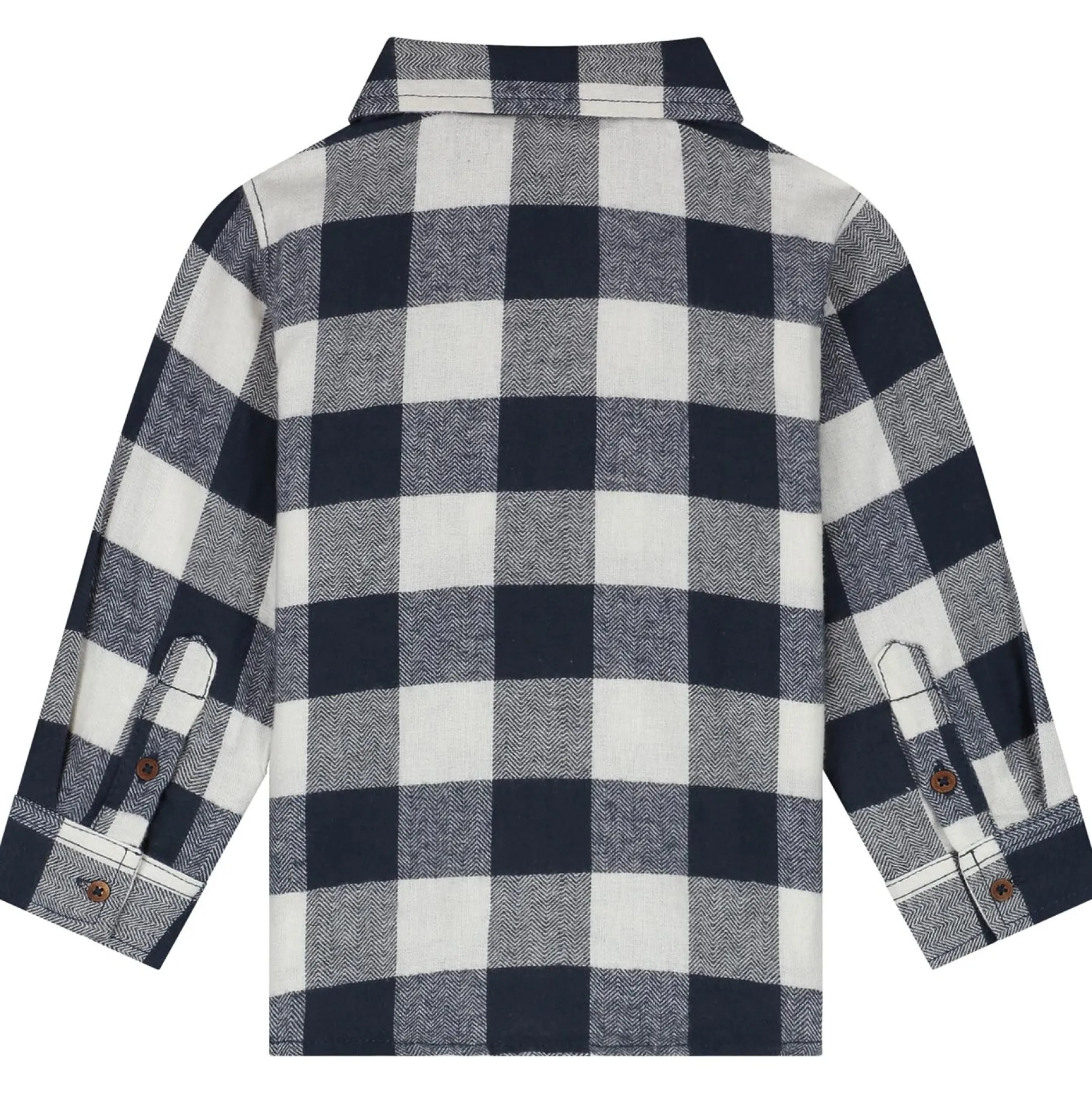 Shirts & Blouses|Shirts & Blouses*Prénatal peuter blouse lange mouwen ruit blauw Dark Bluegrey