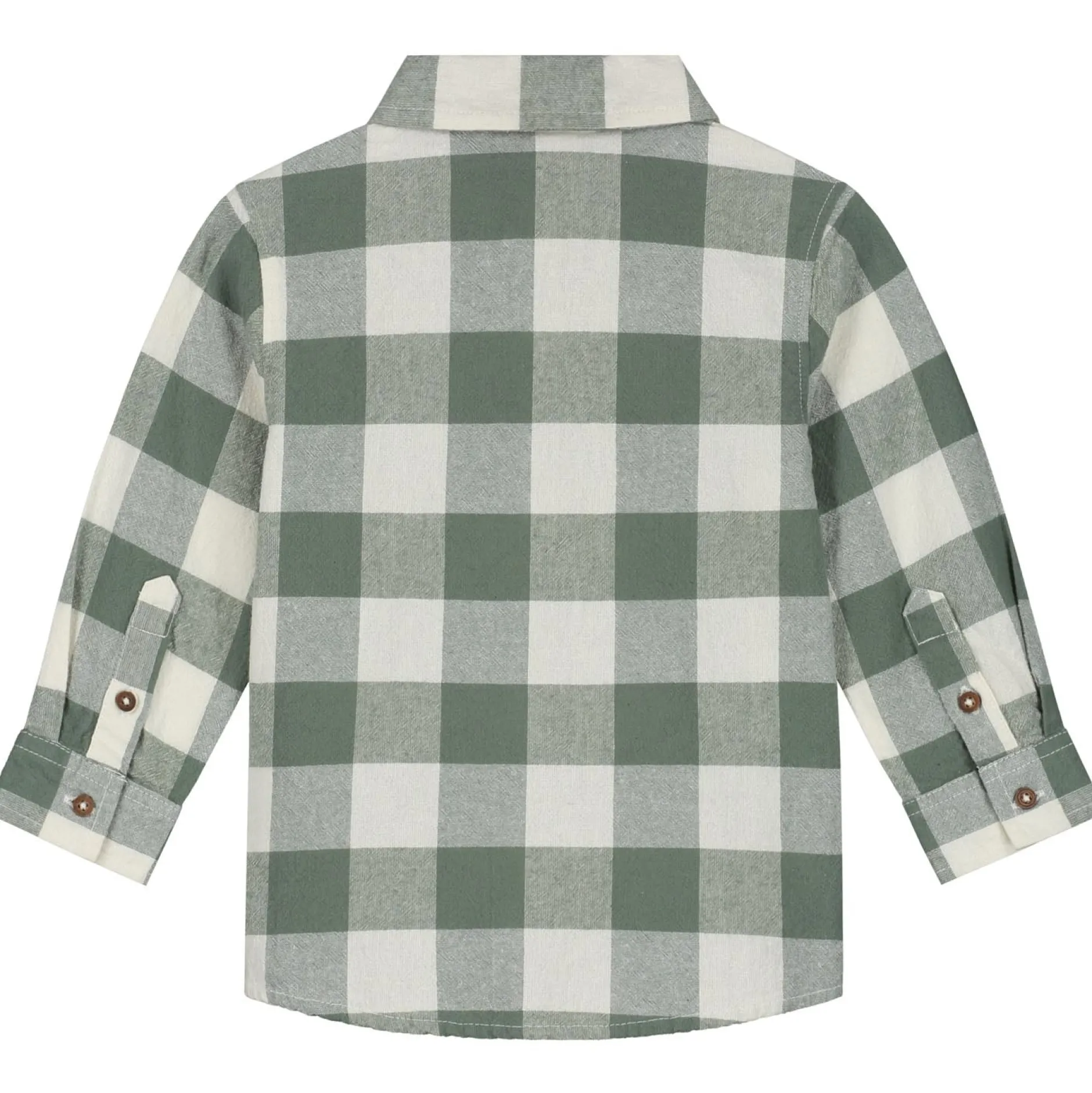 Shirts & Blouses|Shirts & Blouses*Prénatal peuter blouse lange mouwen ruit groen Light Khaki Green