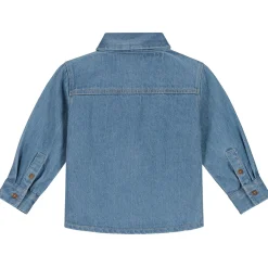 Shirts & Blouses|Shirts & Blouses*Prénatal peuter blouse lange mouwen effen denim Mid Blue Denim