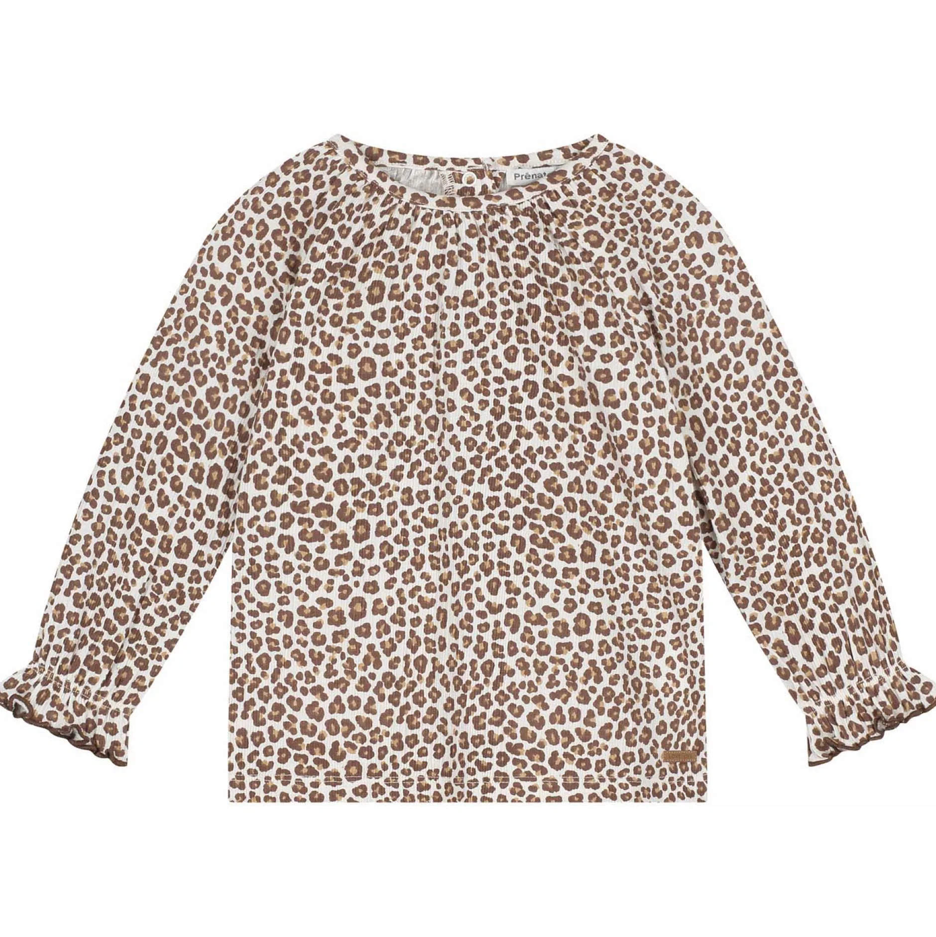 Shirts & Blouses|Shirts & Blouses*Prénatal peuter blouse lange mouwen dierenprint beige Dark Off-White