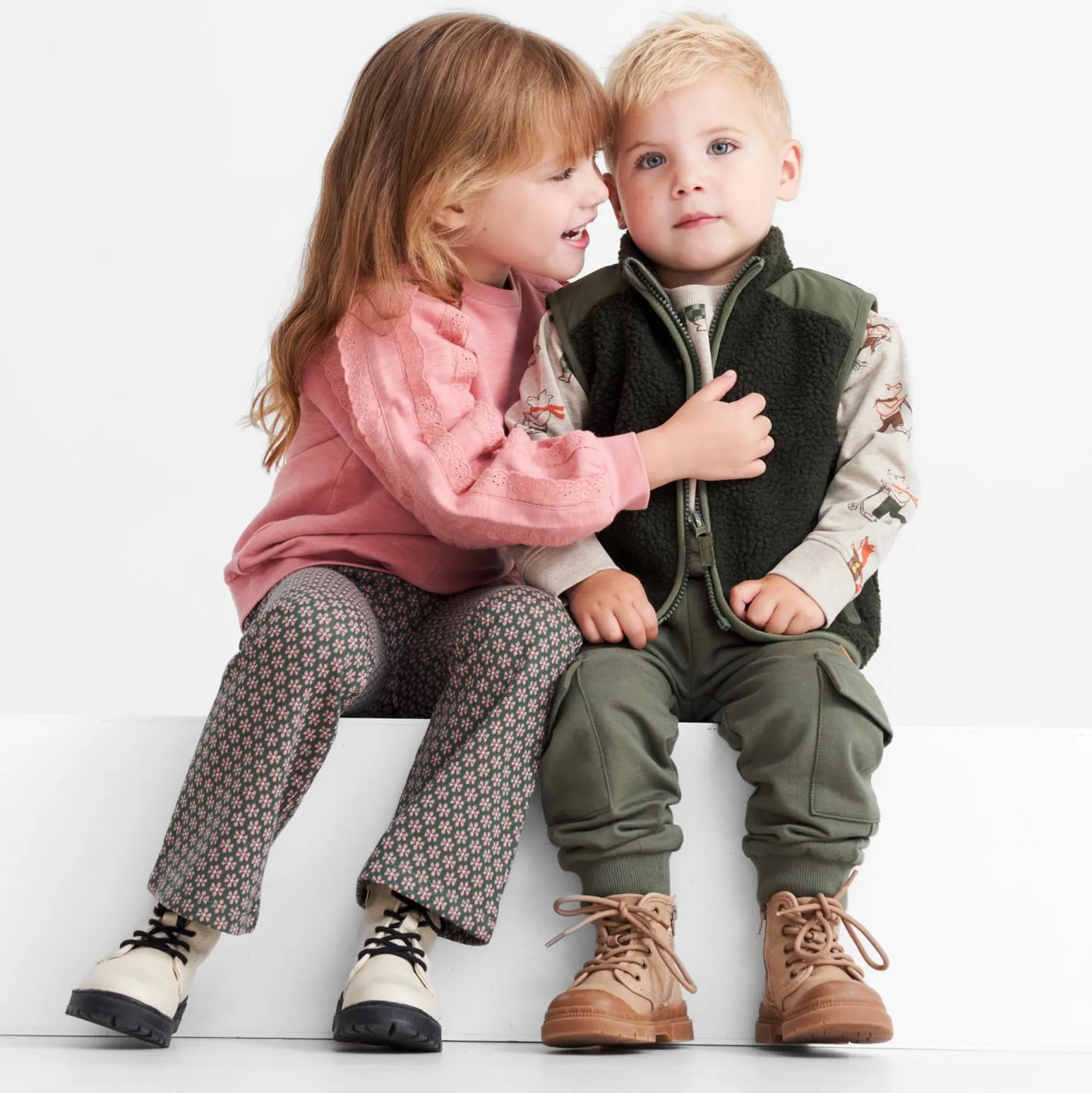 Broeken & Leggings|Broeken & Leggings*Prénatal peuter broek all over print multi Dark Bottle Green