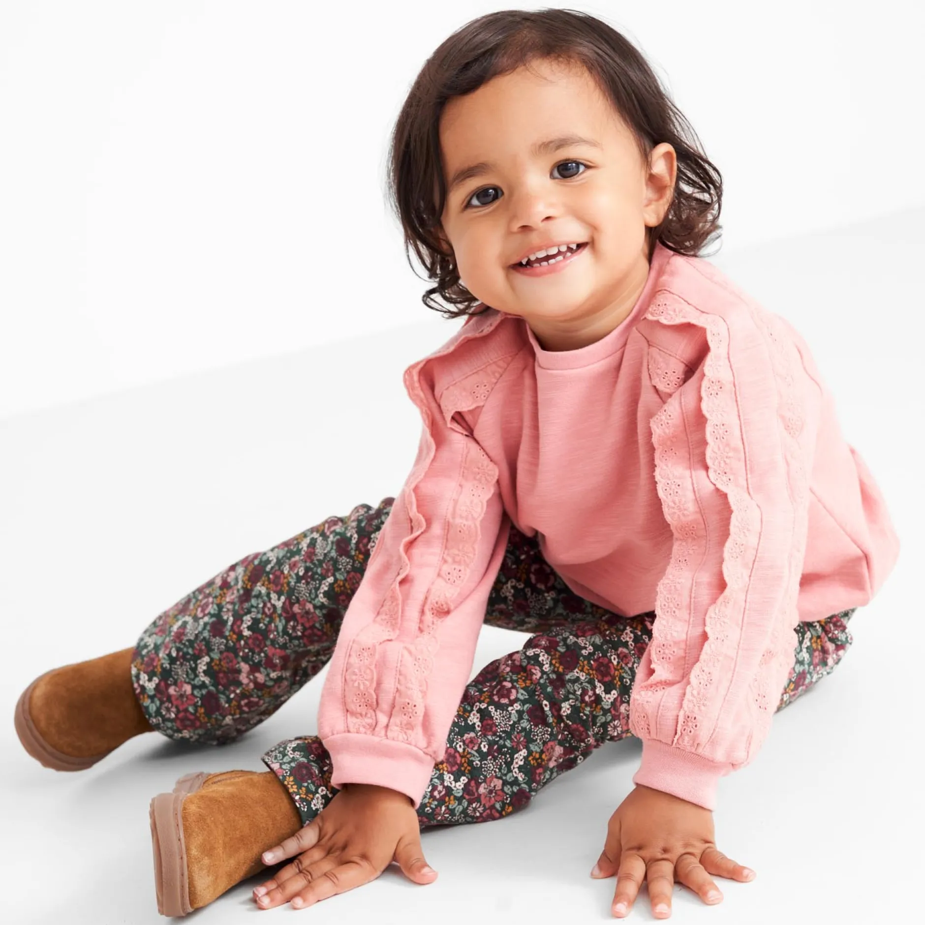 Broeken & Leggings|Broeken & Leggings*Prénatal peuter broek bloemen multi Dark Bottle Green