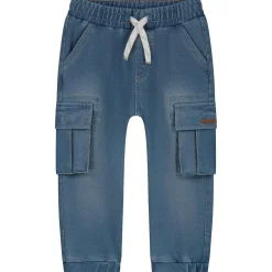 Jeans|Broeken & Tuinbroeken*Prénatal peuter broek  effen blauw Light Blue Denim