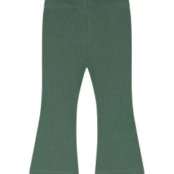 Broeken & Leggings|Broeken & Leggings*Prénatal peuter broek  effen groen Dark Bottle Green