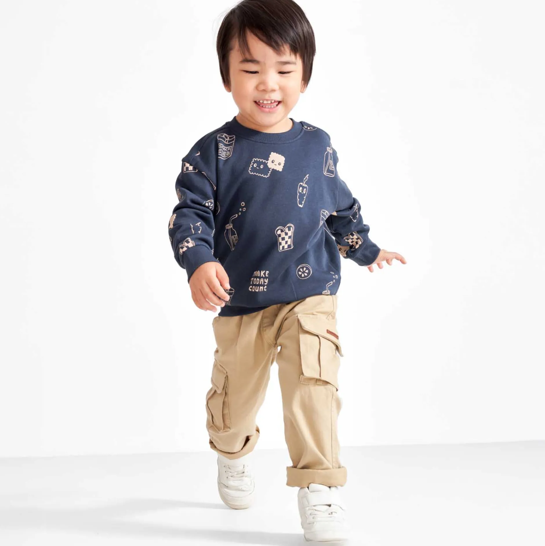 Broeken & Tuinbroeken|Broeken & Leggings*Prénatal peuter broek effen beige Light Beige Brown