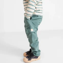 Broeken & Tuinbroeken|Broeken & Leggings*Prénatal peuter broek  effen groen Dark Green Blue