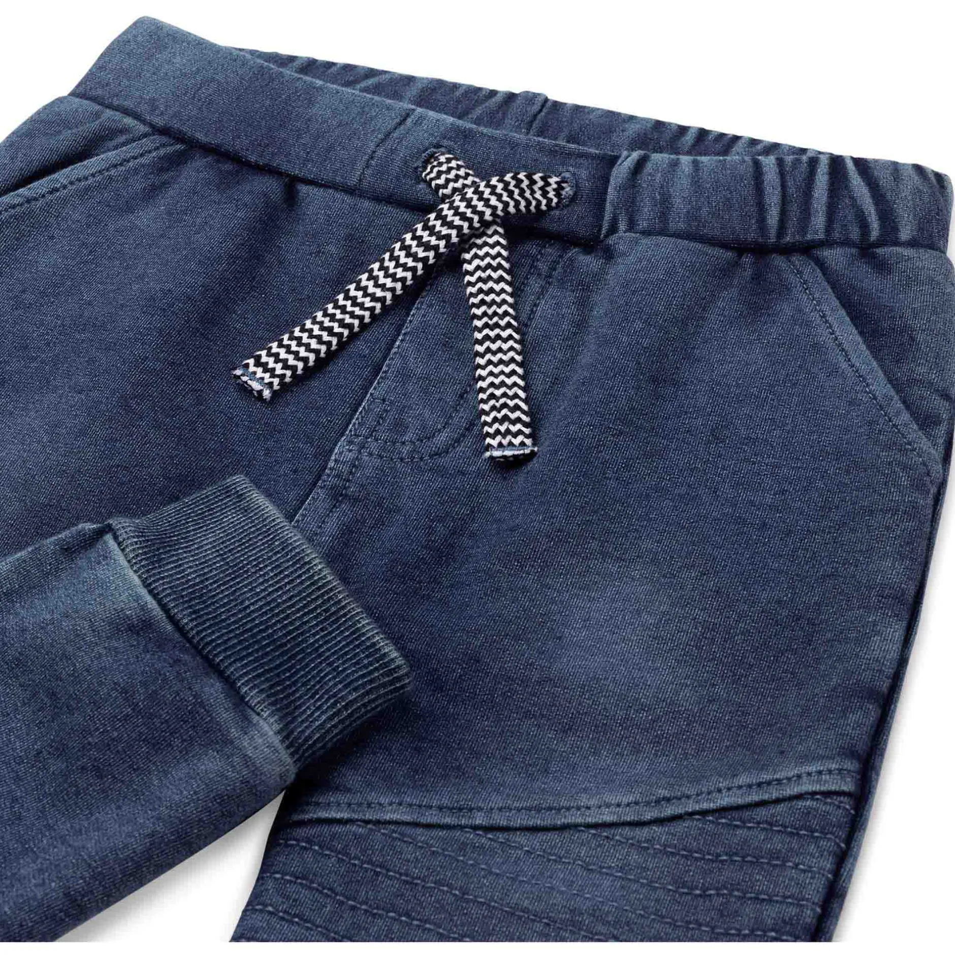 Broeken & Tuinbroeken|Broeken & Leggings*Prénatal peuter broek effen blauw Mid Blue Denim