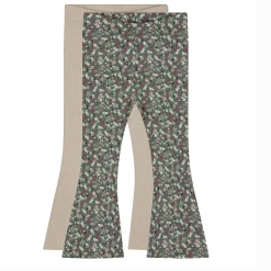 Broeken & Leggings|Broeken & Leggings*Prénatal peuter broeken 2 stuks  all over print beige Light Brown Melange