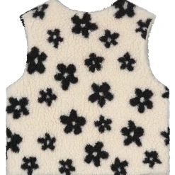 Truien & Vesten|Vesten*Prénatal peuter gilet mouwloos bloemen wit Off-White