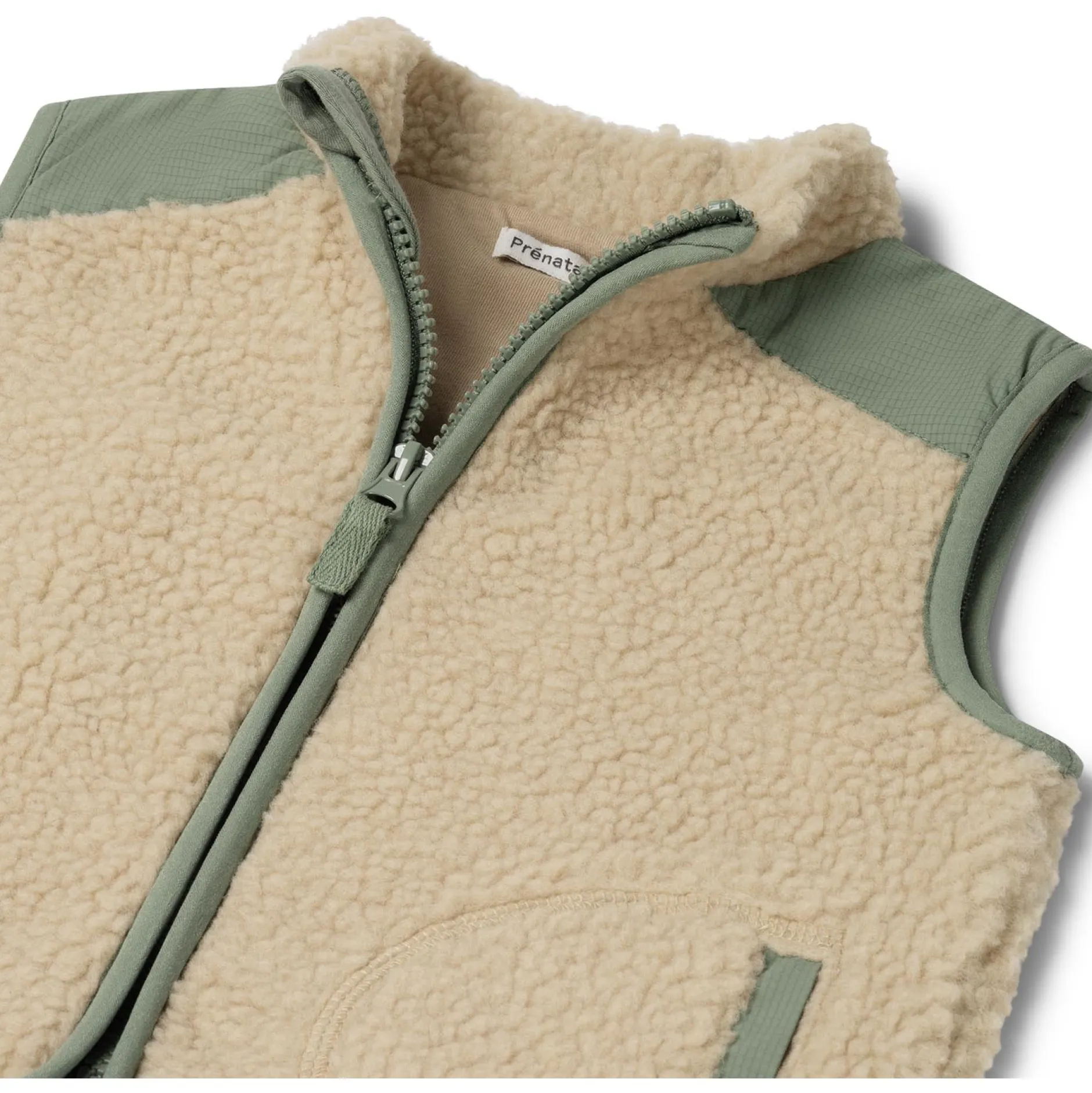 Shirts & Blouses|Shirts & Blouses*Prénatal peuter gilet mouwloos meerkleurig beige Soft Bisquit