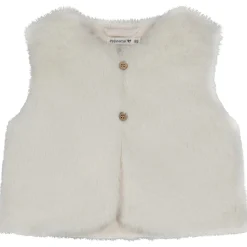 Truien & Vesten|Vesten*Prénatal peuter gilet mouwloos effen wit Dark Off-White