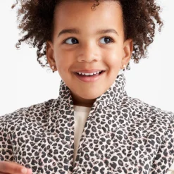 Truien & Vesten|Vesten*Prénatal peuter gilet mouwloos panterprint bruin Almond