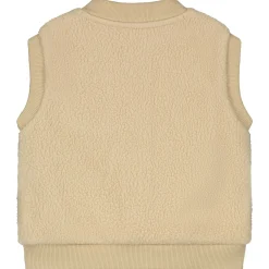 Truien & Vesten|Vesten*Prénatal peuter gilet mouwloos effen beige Soft Bisquit