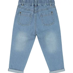 Jeans|Broeken & Tuinbroeken*Prénatal peuter jeans  effen blauw Mid Blue Denim