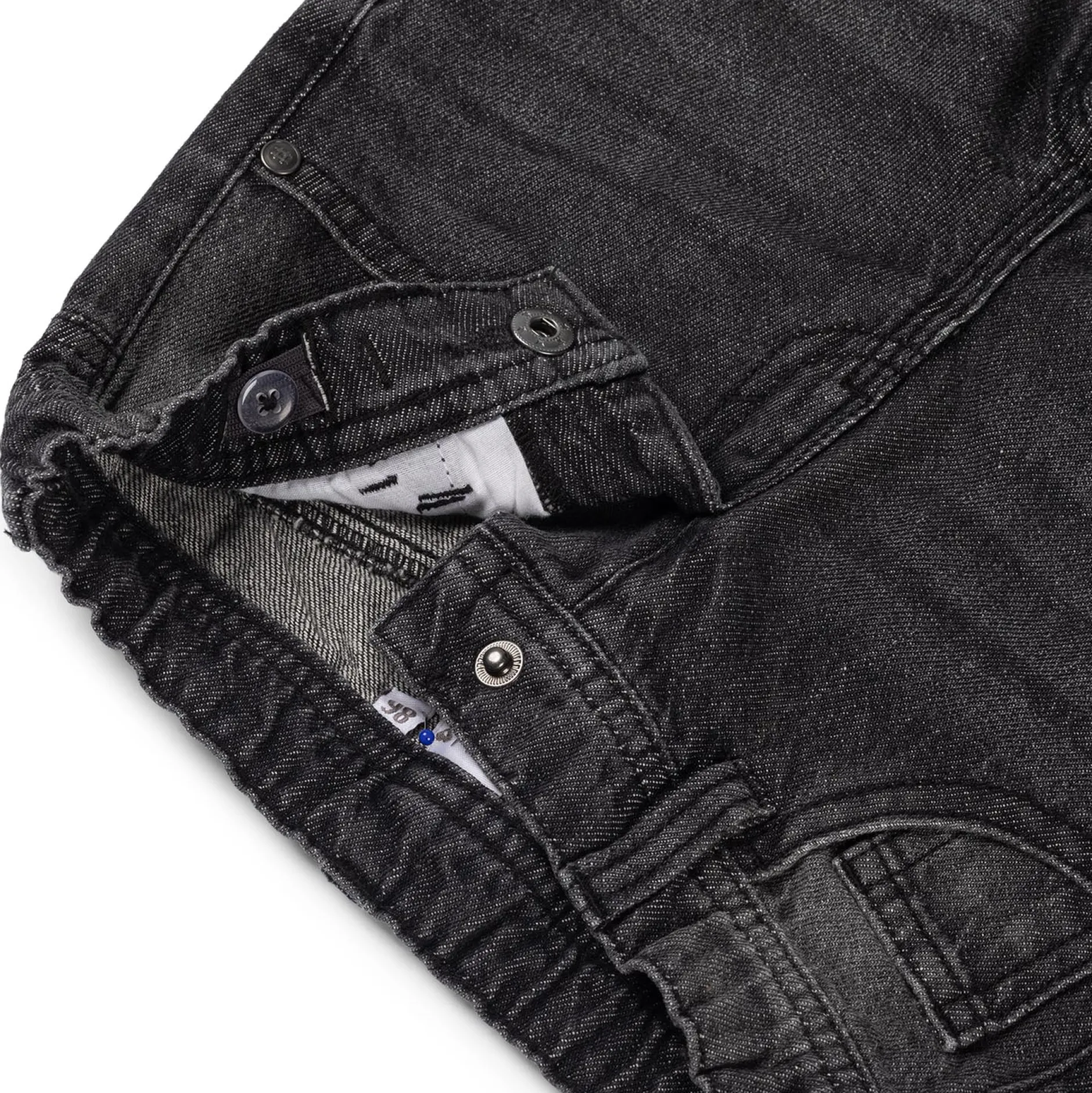 Jeans|Broeken & Tuinbroeken*Prénatal peuter jeans loose fit effen grijs Dark Grey Denim