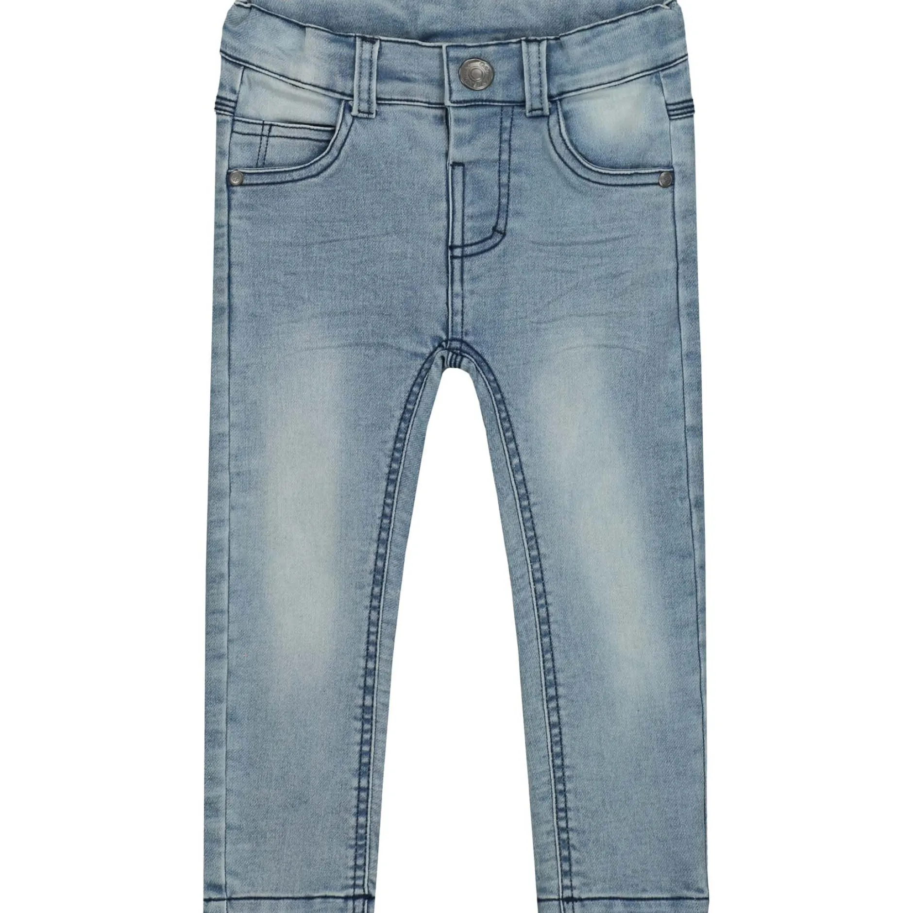 Jeans|Broeken & Tuinbroeken*Prénatal peuter jeans slim fit effen blauw Light Blue Denim
